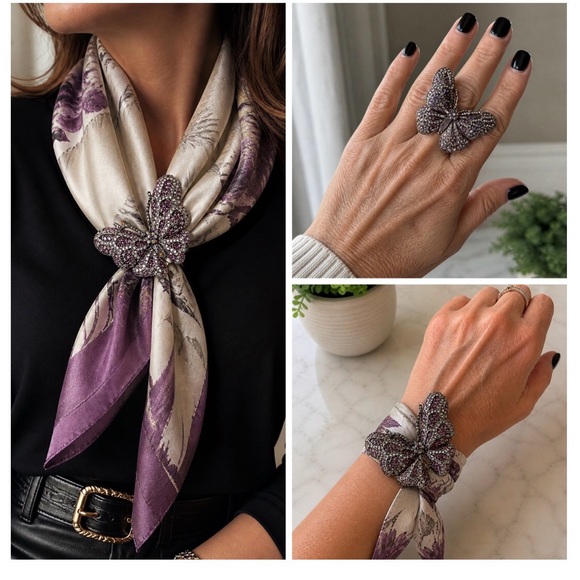 Cache Jewelry - Cache Butterfly Statement Ring  (BR333/5)